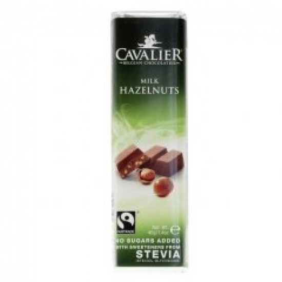 Cavalier ciocolata stevia cu alune de padure si lapte