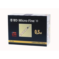 BD Micro Fine+ U-40 8mm